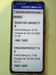 CTC phone app view